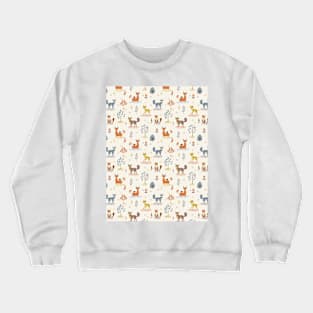 Winter land cute animals Crewneck Sweatshirt